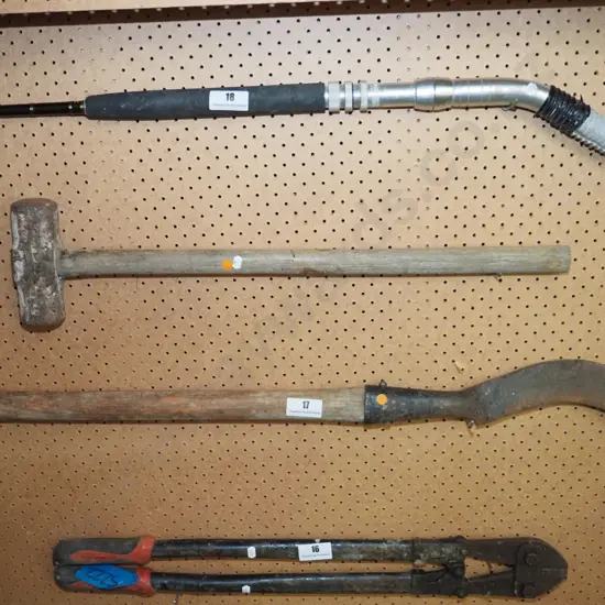 sledge hammer, slasher - orange dots