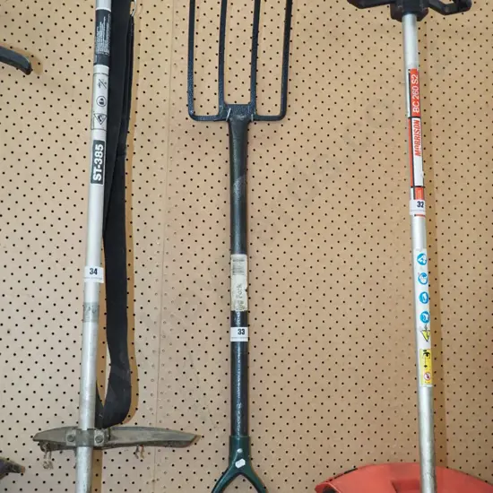 metal handled garden fork