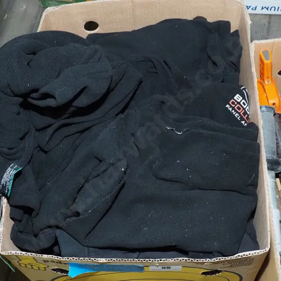 box; hunting clothes