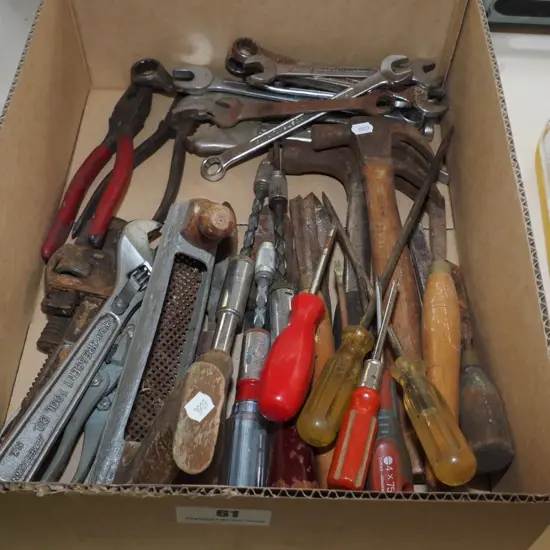 box of hand tools