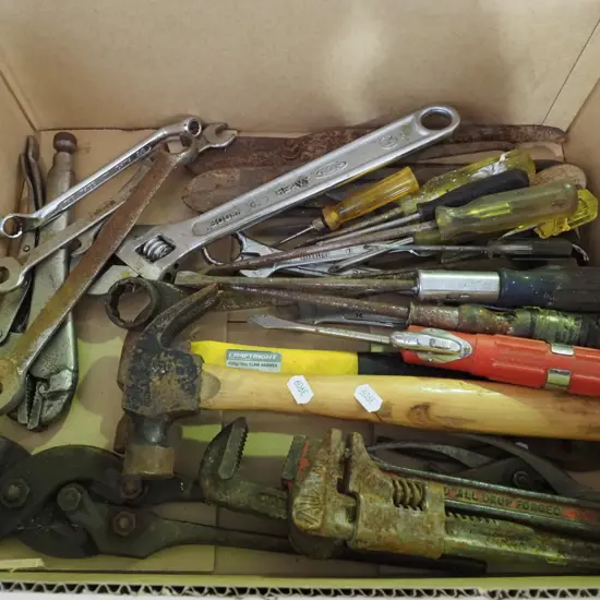box of hand tools