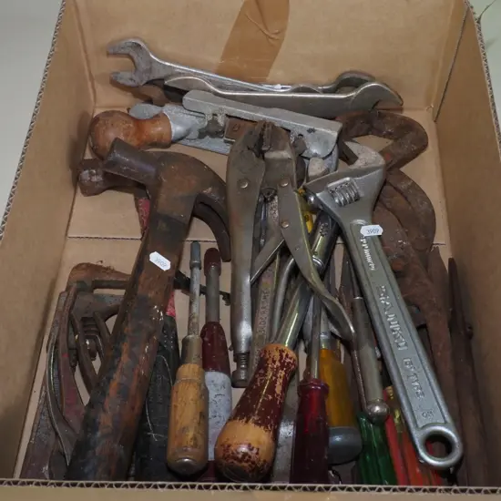 box of hand tools