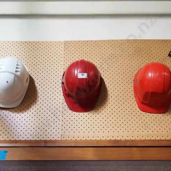 3 hard hats
