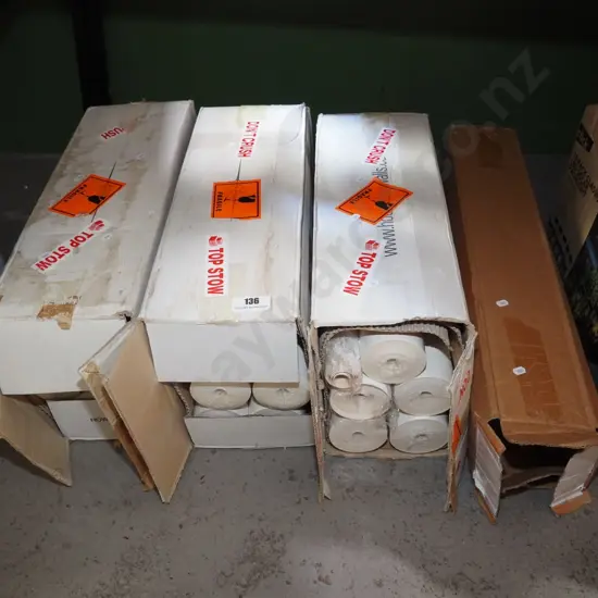 various rolls of wallpaper