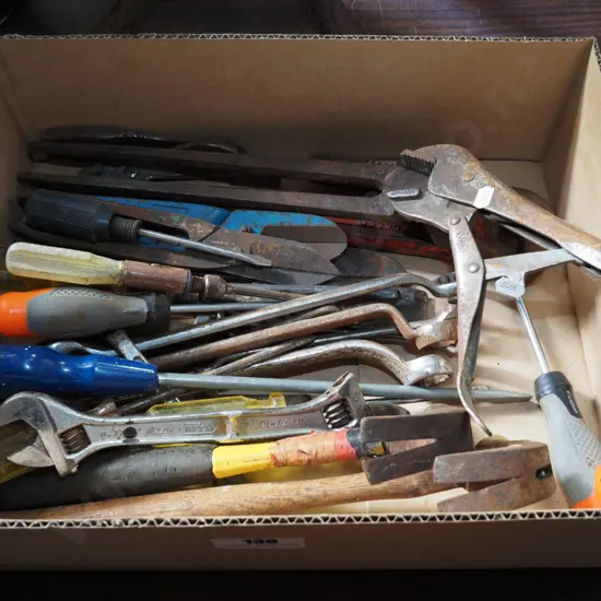 box of hand tools