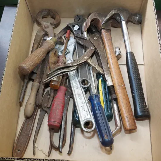 box of hand tools