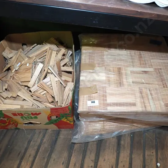 bay of parquet flooring