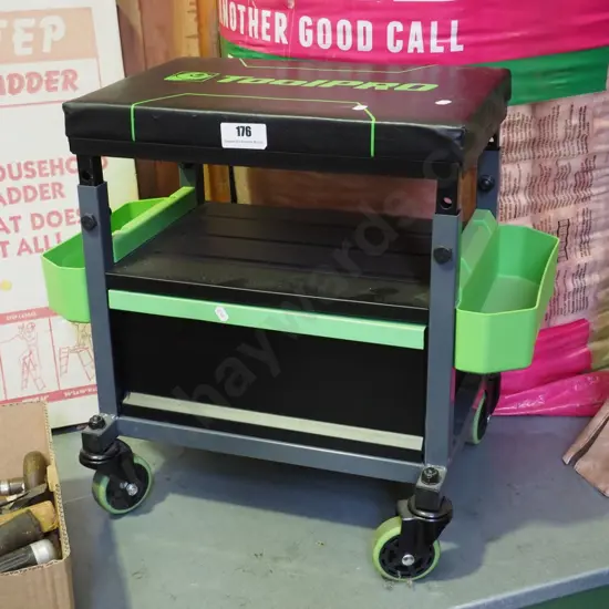 Tool Pro workshop stool on casters