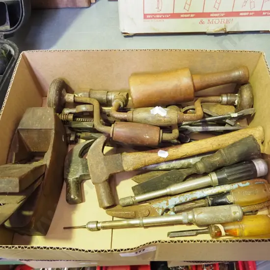 box of hand tools