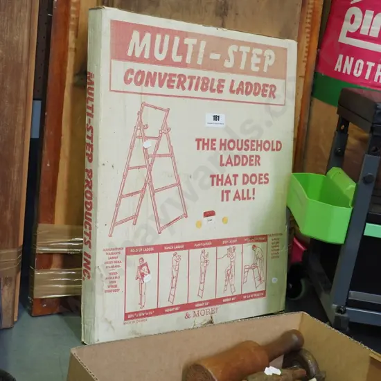 boxed multi step convertible ladder