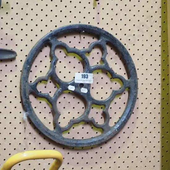 cast iron treadle sewing machine wheel