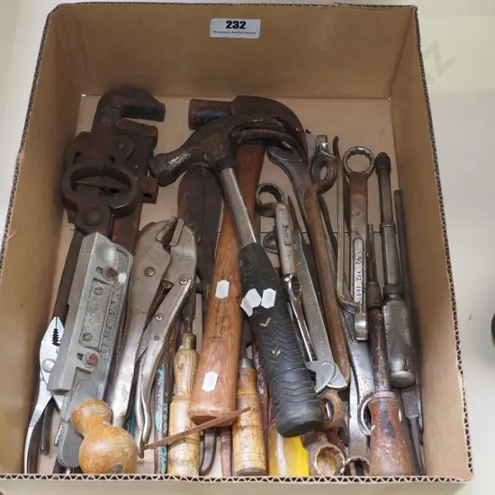 box of hand tools