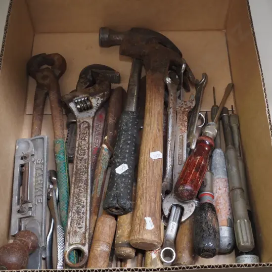 box; hand tools