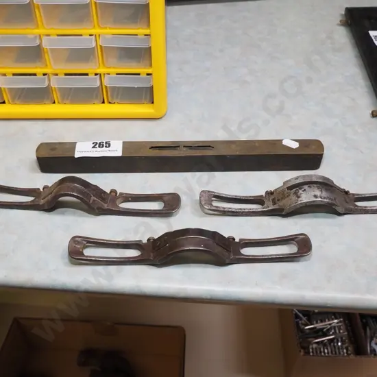 vintage spoke shaves, level