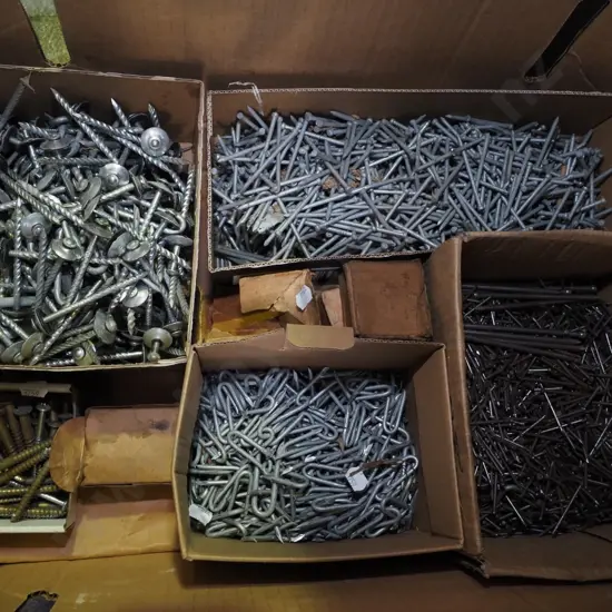 box of screws and nails