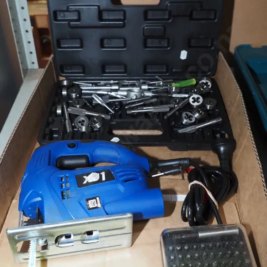 tap and die set, jigsaw, drill drivers