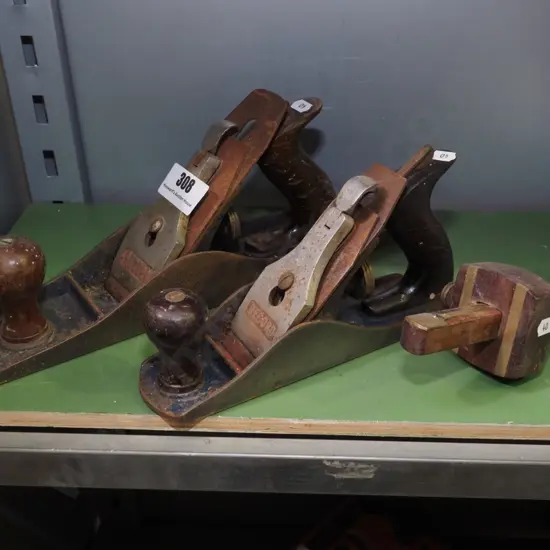 2 Record hand planes, marker gauge