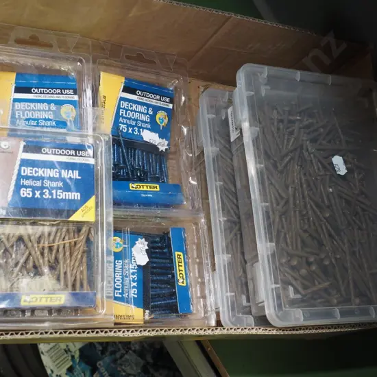 box of decking and flooring nails