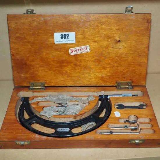 wood cased micrometer