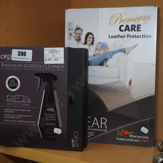 screen cleaner, leather care protection kit