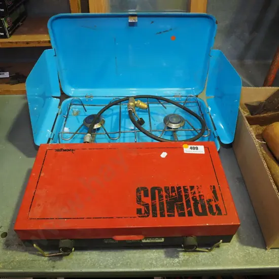 2 camp stoves - orange dots