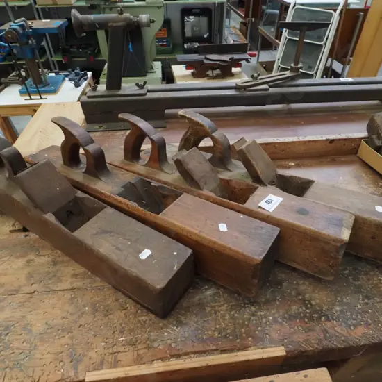 4 wooden hand planes