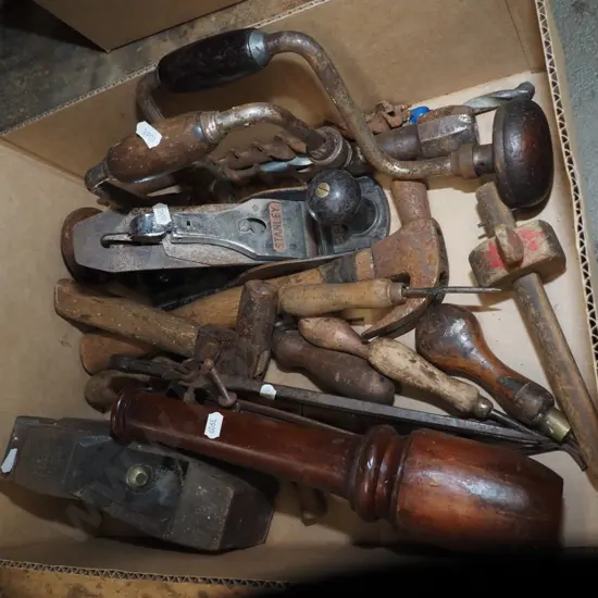 box of hand tools