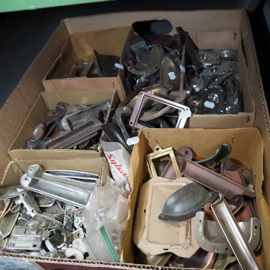 box; cupboard door handles and locks