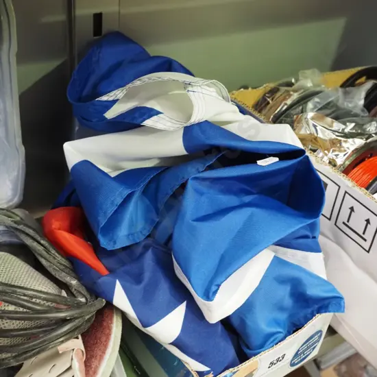 NZ and Scottish flags