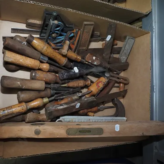 box of hand tools