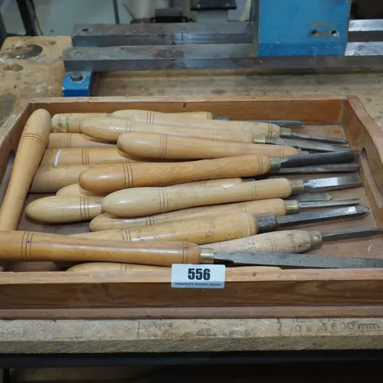 tray of lathe chisels