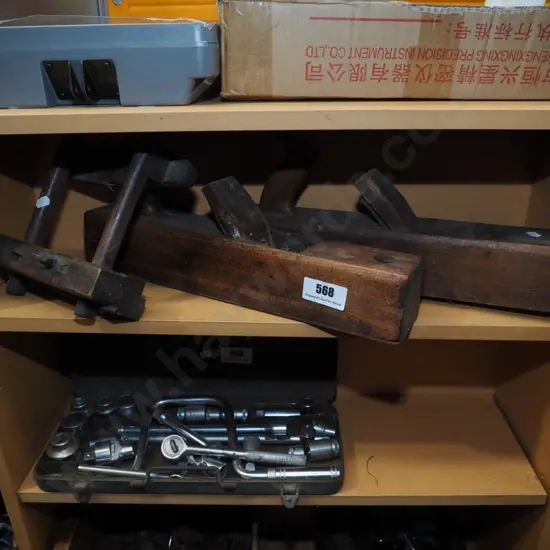 3 vintage wooden planes