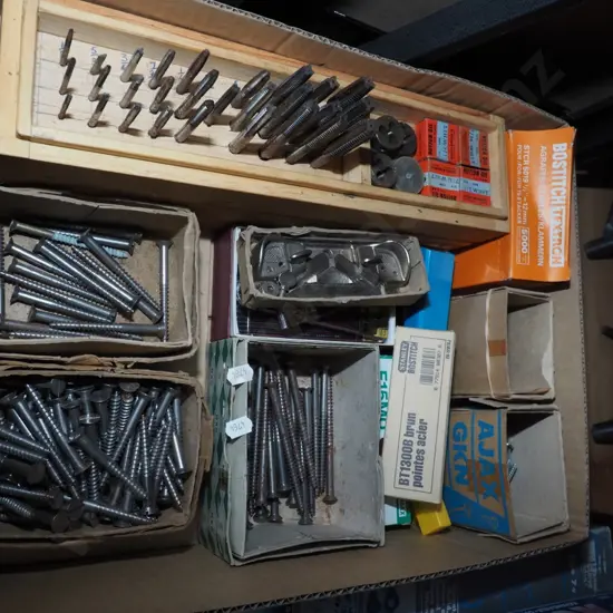 box; screws, staples etc