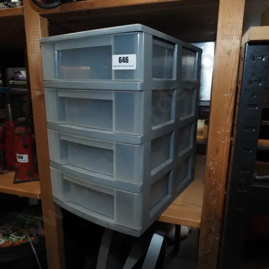 4 drawer plastic storage chest H-400 