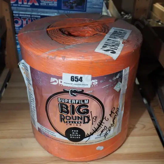 roll of orange baler twine