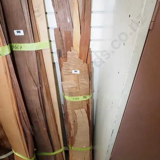 bundle of exotic timber veneer