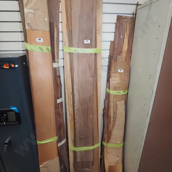 bundle of exotic timber veneer