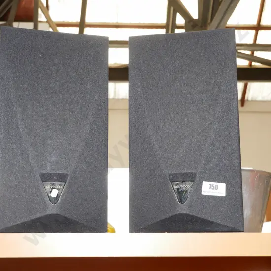 pair of Kenwood stereo speakers