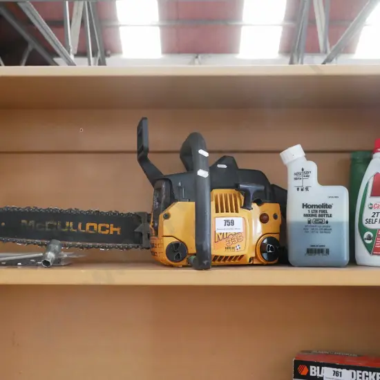 McCulloch chainsaw and oils