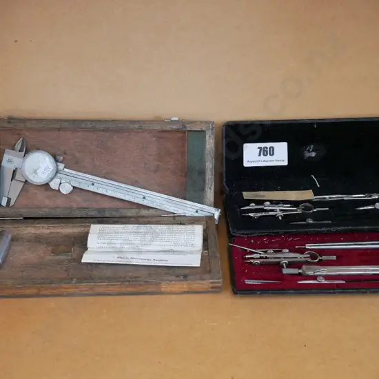 dial micrometer, 2 technical drawing sets