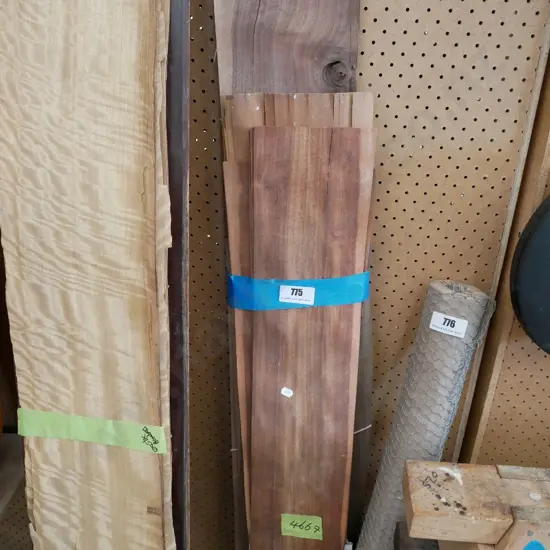 bundle of exotic timber veneer