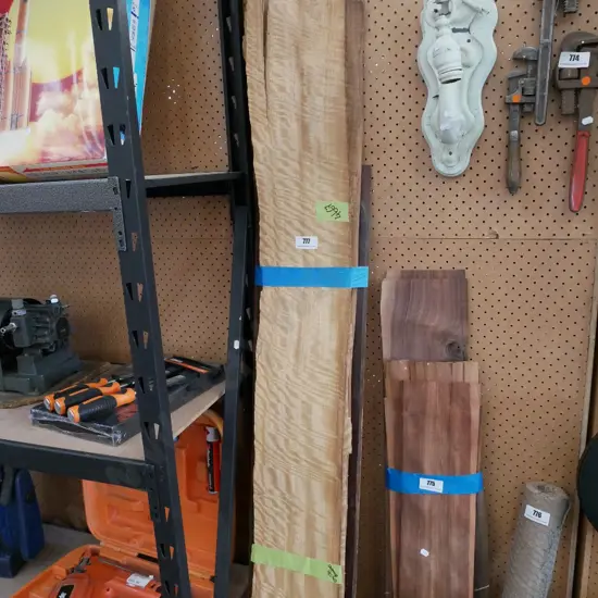 bundle of exotic timber veneer