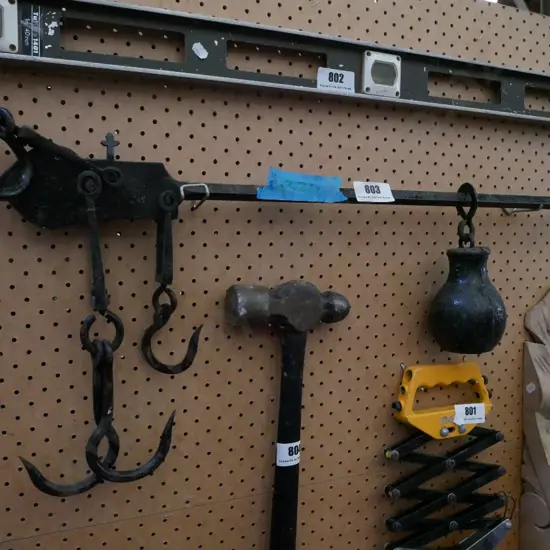 vintage wool sack scales