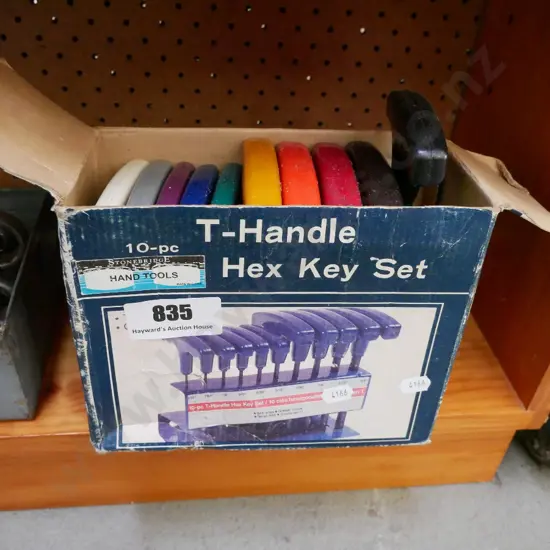 boxed T handled hex key set