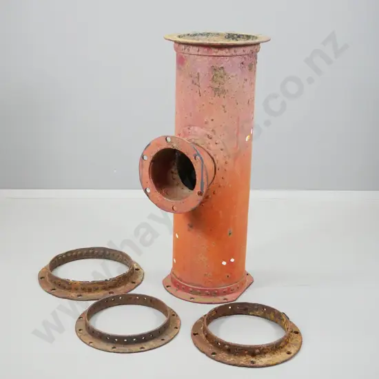 mining pipe joiner section ex Skippers canyon - corrosion H-1070 W-410