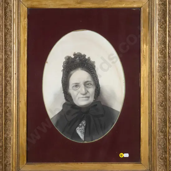 framed vintage photograph - portrait H-360 W-260