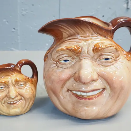 2 Royal Doulton John Barleycorn Old Lad character jugs - larger is H-160