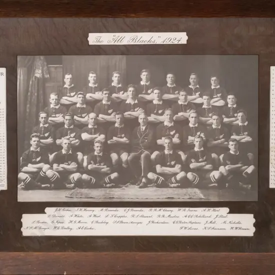 framed reproduction photographic print - All Blacks 1924 H-360 W-540