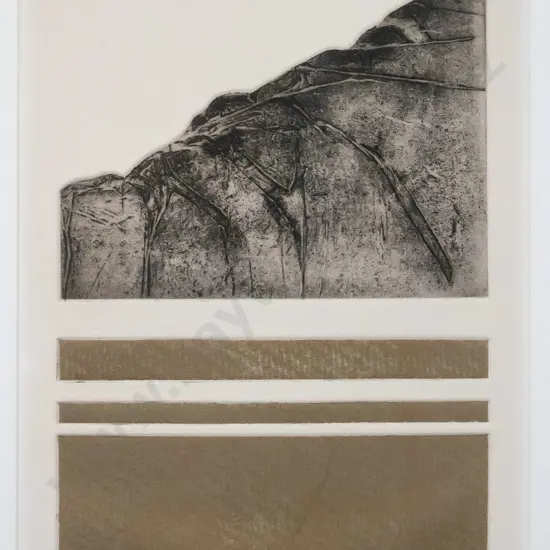 Barbara Graham - framed print 21/30 "Seascape II" H-370 W-220