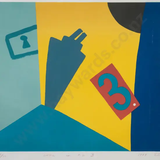 Eion Stevens 1999 - unframed lithograph 19/30 "come in No. 3" H-450 W-500